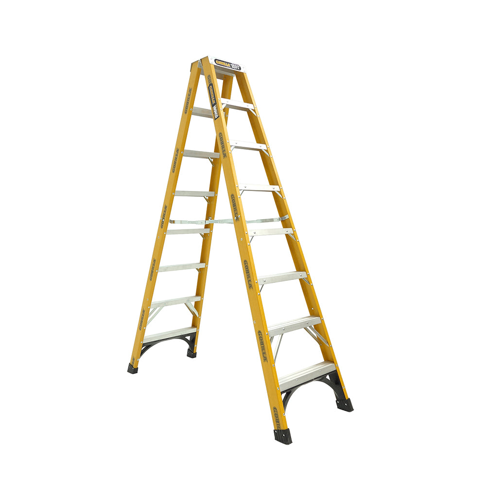 Gorilla Heavy Duty Fibreglass 180Kg Rating Double Sided Ladders