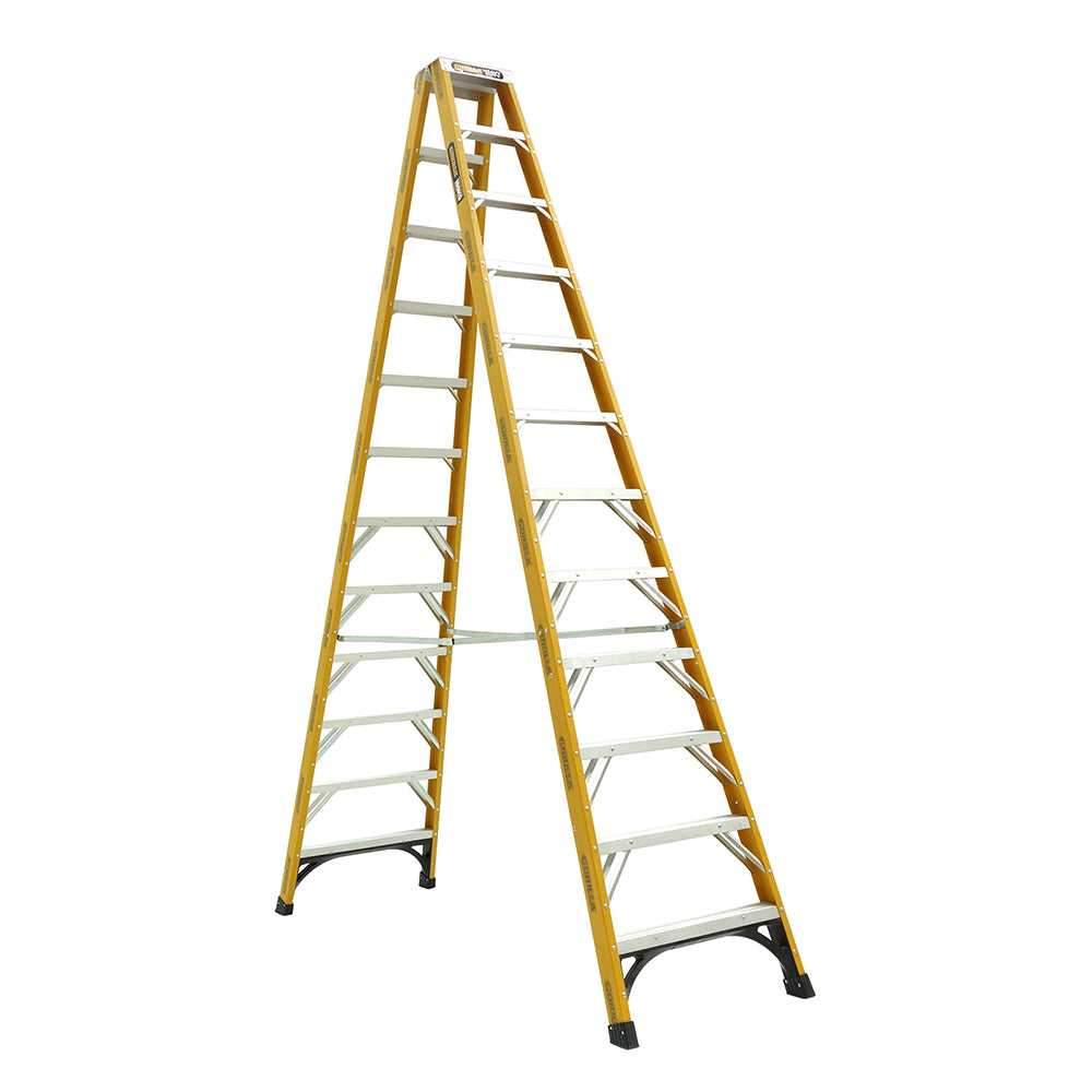 Gorilla Heavy Duty Fibreglass 180Kg Rating Double Sided Ladders