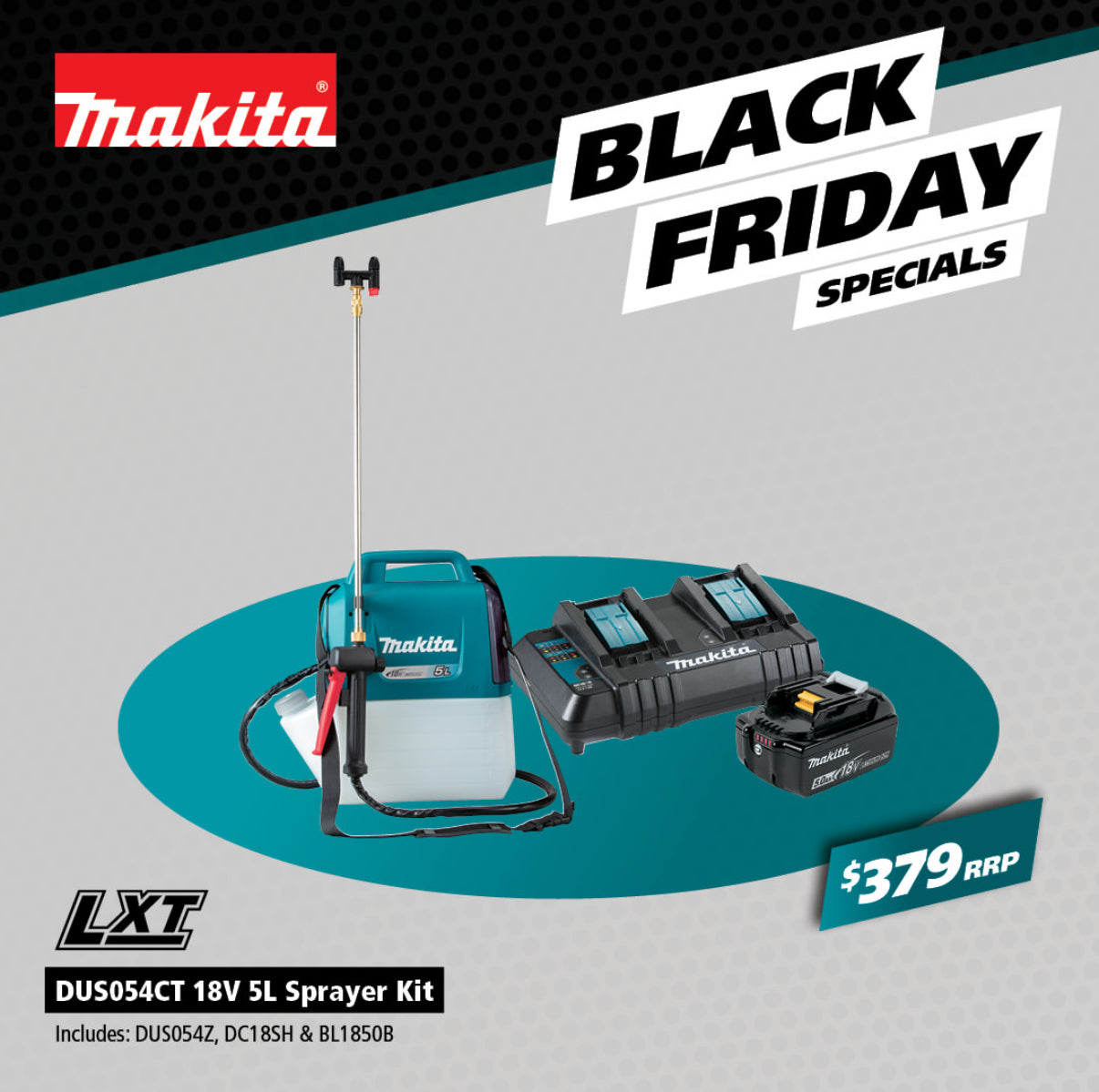 Makita 18V 5L Sprayer Kit DUS054CT *Limited Edition*