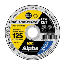 Metal - Stainless Steel Cutting Discs XTRA by Alpha