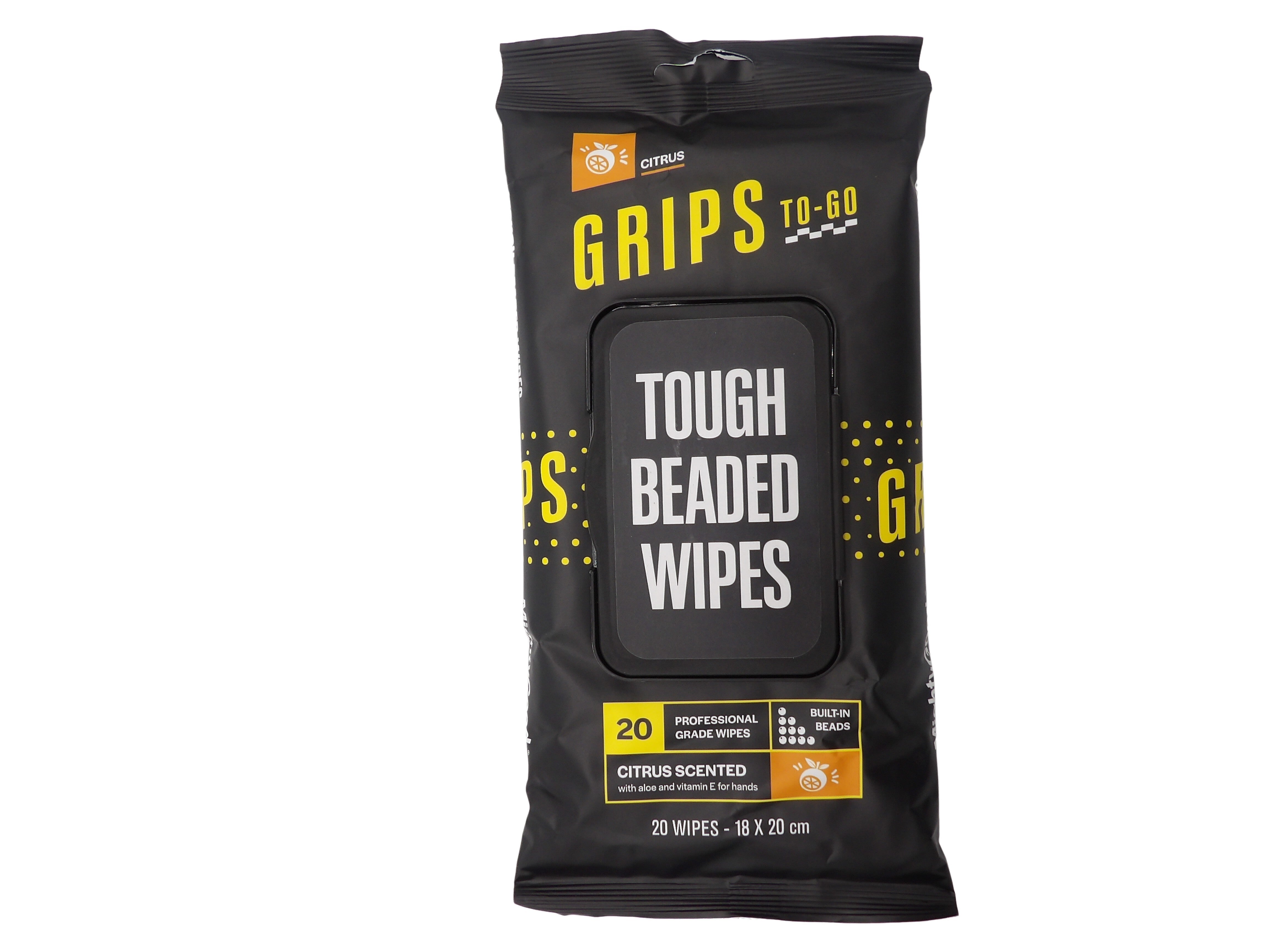 Grips Tough Beaded Wipes
