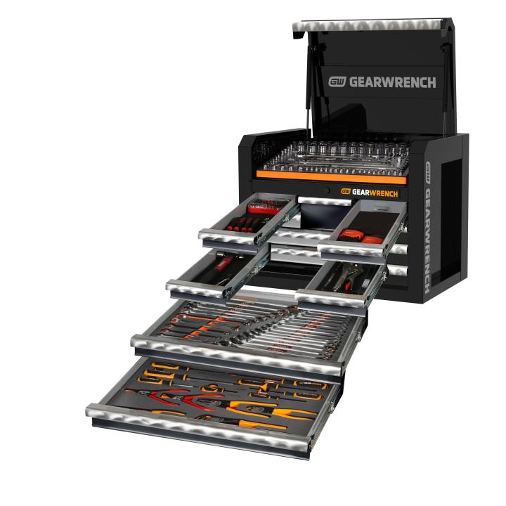 214 Piece Combination Tool Kit + 28" Tool Chest 77013 by GearWrench