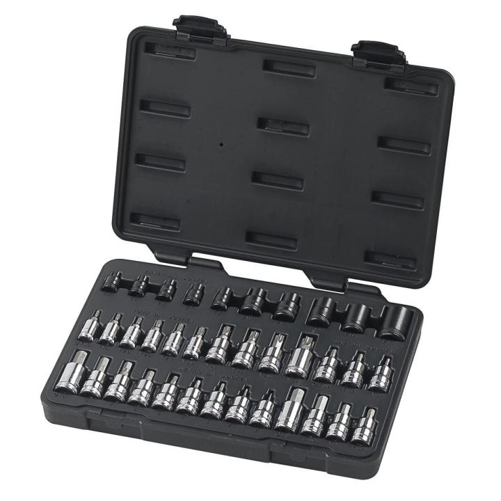 1/4”, 3/8” & 1/2” Drive Standard Hex, E-Torx® & Torx® Bit Metric & SAE Socket Set - 80726 by Gearwrench