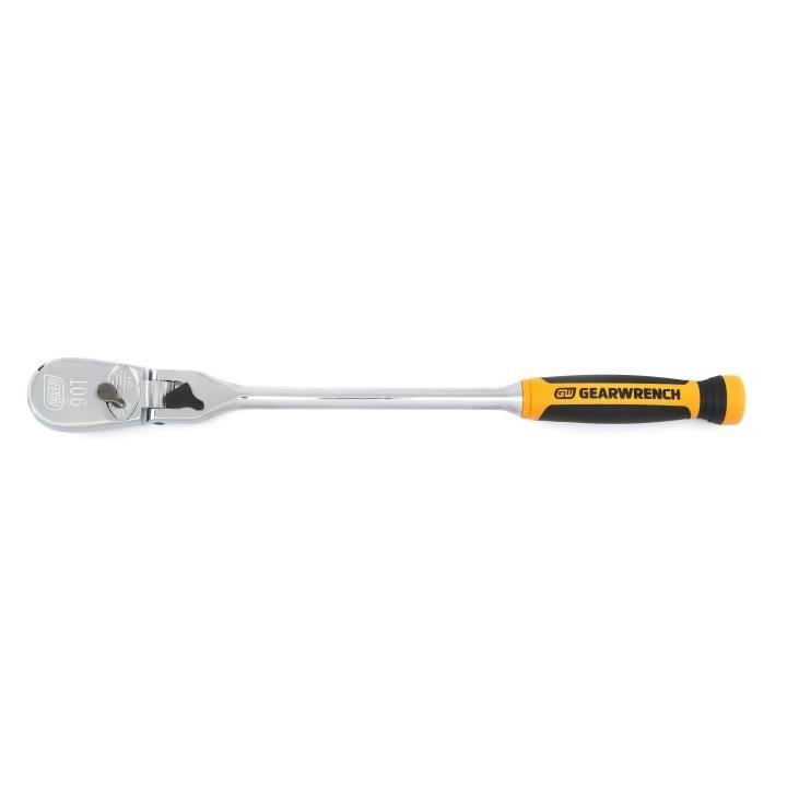 1/2” Drive 90-Tooth Dual Material Locking Flex Head Teardrop Ratchet 610mm (24”) 81372T by Gearwrench