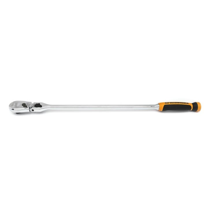 1/2” Drive 90-Tooth Dual Material Locking Flex Head Teardrop Ratchet 610mm (24”) 81372T by Gearwrench