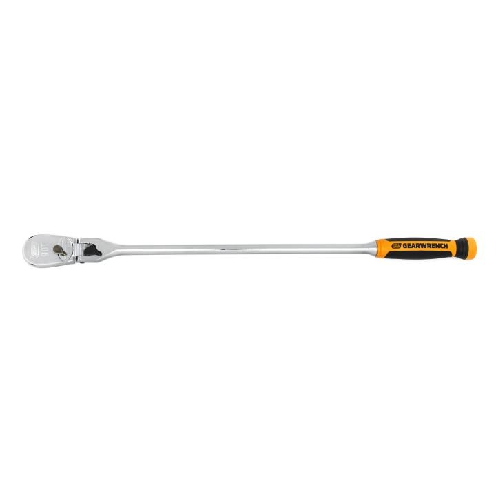 1/2” Drive 90-Tooth Dual Material Locking Flex Head Teardrop Ratchet 610mm (24”) 81372T by Gearwrench