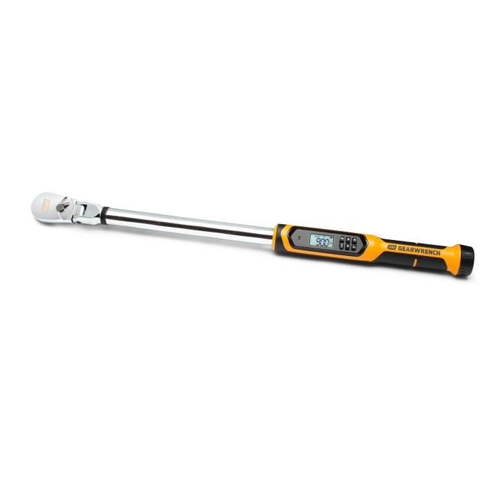 1/2" Flex Head Electronic Torque Wrench with Angle 25-250 ft/lbs 85079 by Gearwrench