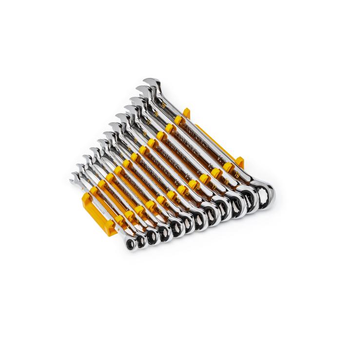 GEARWRENCH 12Pce 90-Tooth 12 Point Metric Combination Ratcheting Wrench Set 86927