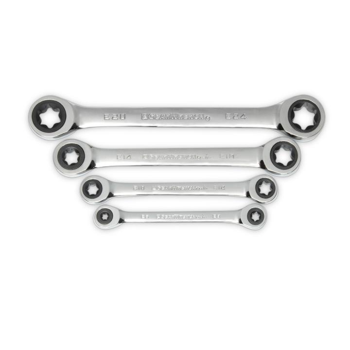 Double Box Ratcheting E-Torx® Wrench Set4Pce - 9224D by Gearwrench