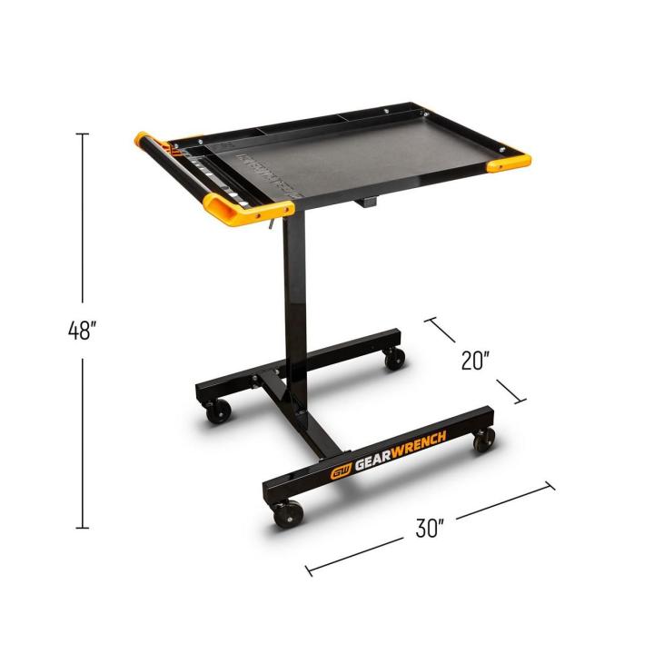 Adjustable Height Mobile Work Table 889- 1219mm (35”-48” ) - 83166 by Gearwrench
