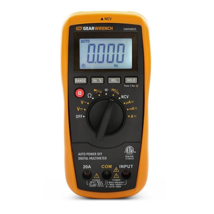 GEARWRENCH Technicians True RMS Digital Multimeter GWDM015