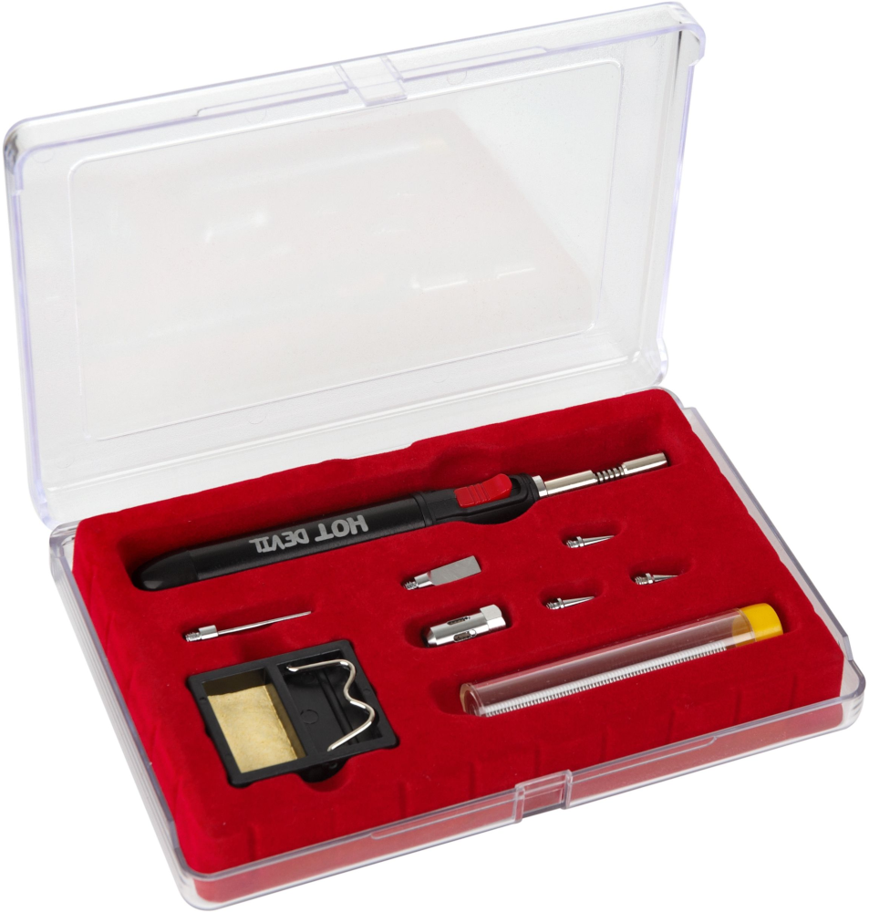 9Pce Slimline Blow Torch and Soldering Iron Kit HT1937K by Hot Devil