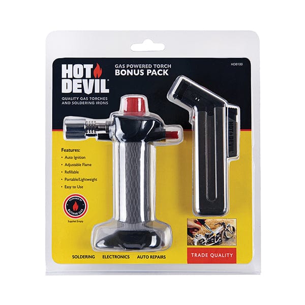 Hot Devil Gas Powered Torch (Bonus Pack) HD8100