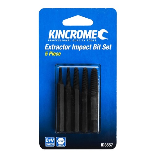 Extractor Impact Bit Set 5/16" Drive 5 Pce - ID3557by Kincrome