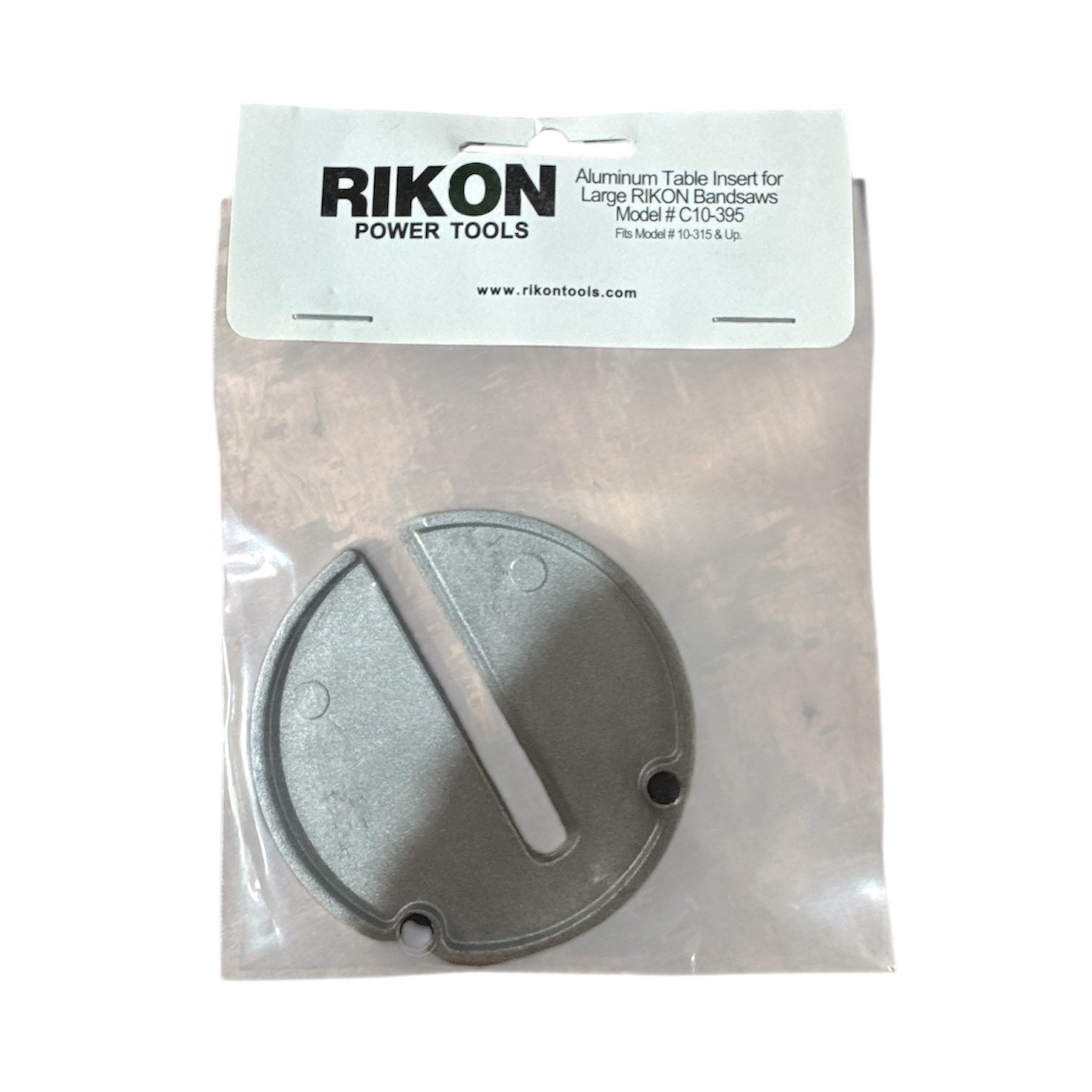 Rikon Universal Sacrificial Aluminium Bandsaw Table Insert 70mm (1Pce) suit Bandsaws