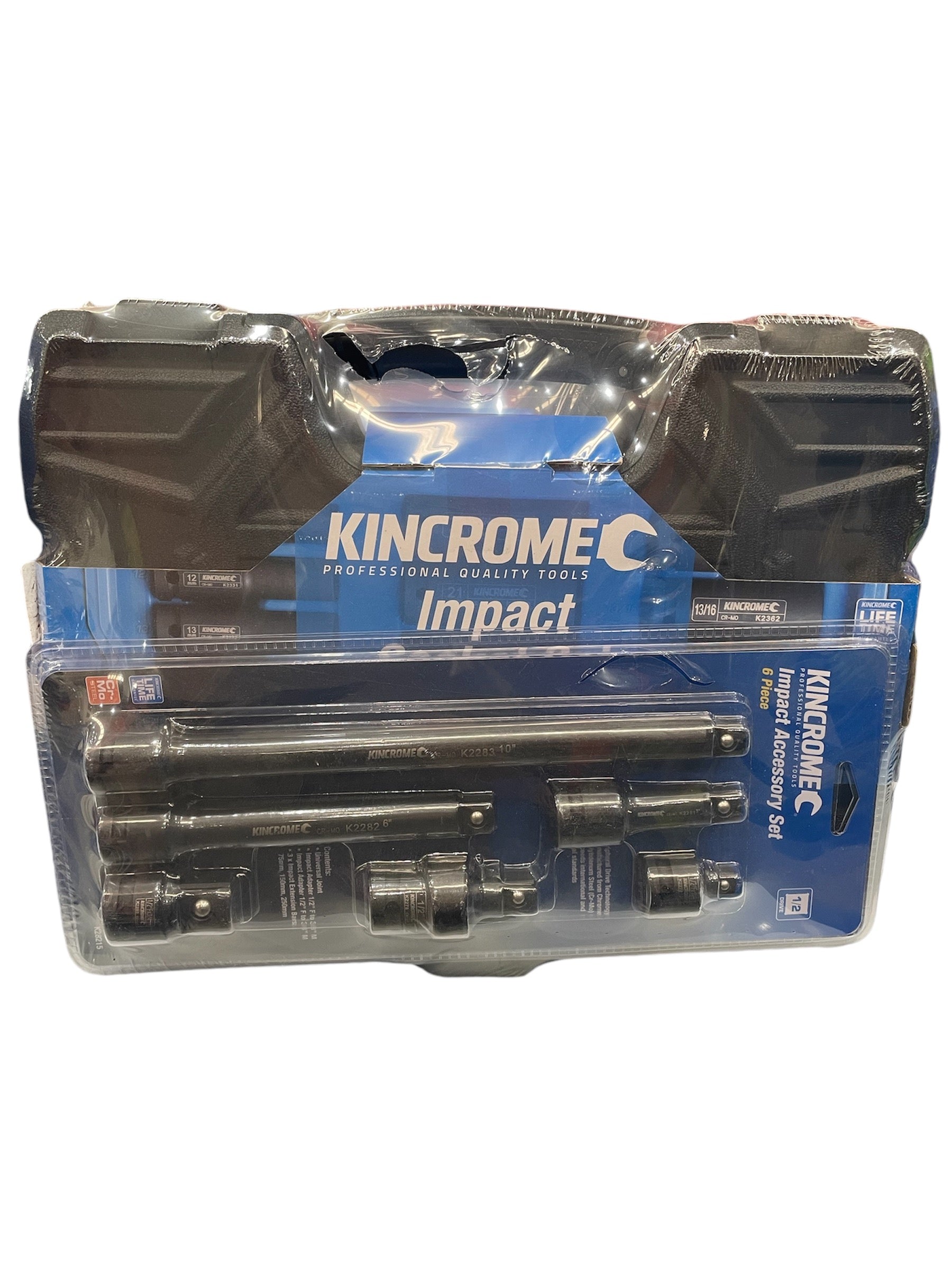 *Limited Edition* Kincrome 42Pce 1/2" Drive Imperial & Metric Socket Set K2098 + K28215 Bonus 6Pce Impact Accessory Set K2098B