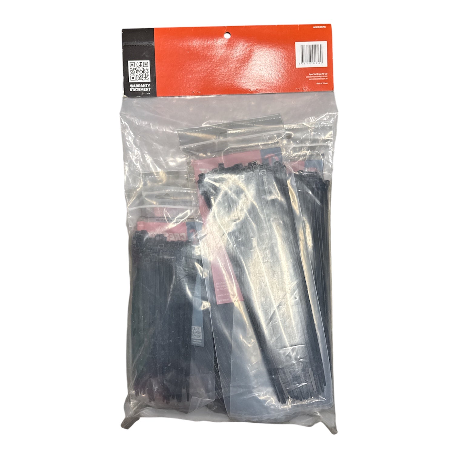 Crescent Premium Cable Ties Combo Pack – 1000 Piece UV Resistant Assorted Pack WB1000PK