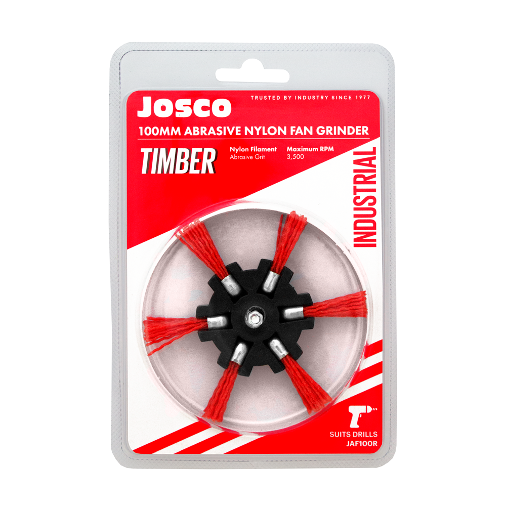 100mm Abrasive Nylon Fan Grinder - JAF100R by Josco