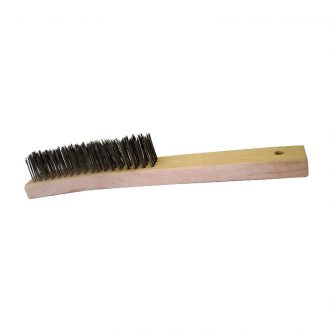 4 Row Stainless Steel Hand Brush Long Handle - BLH4RSS by Josco