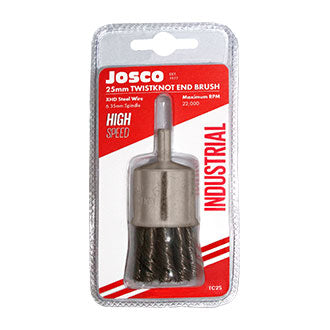 25mm High Speed Twistknot Cup Brush - TC25 by Josco