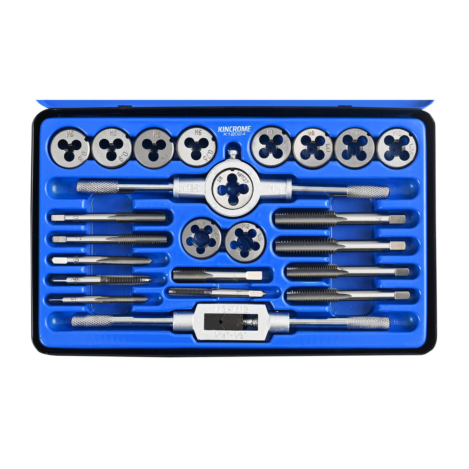Kincrome 24Pce Metric Tap & Die Set K12024
