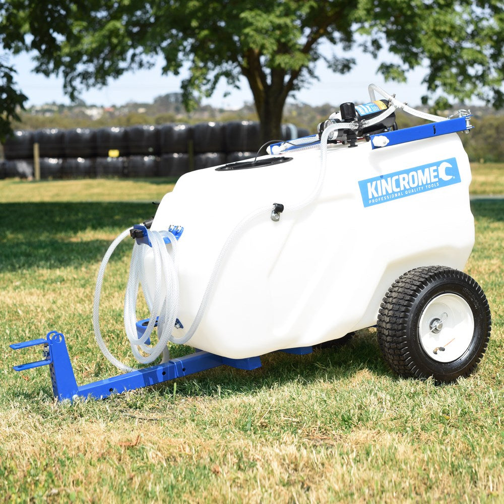 117L Tow Behind Broadcast & Spot Agriculture Sprayer with 12V Pump K16004 by Kincrome