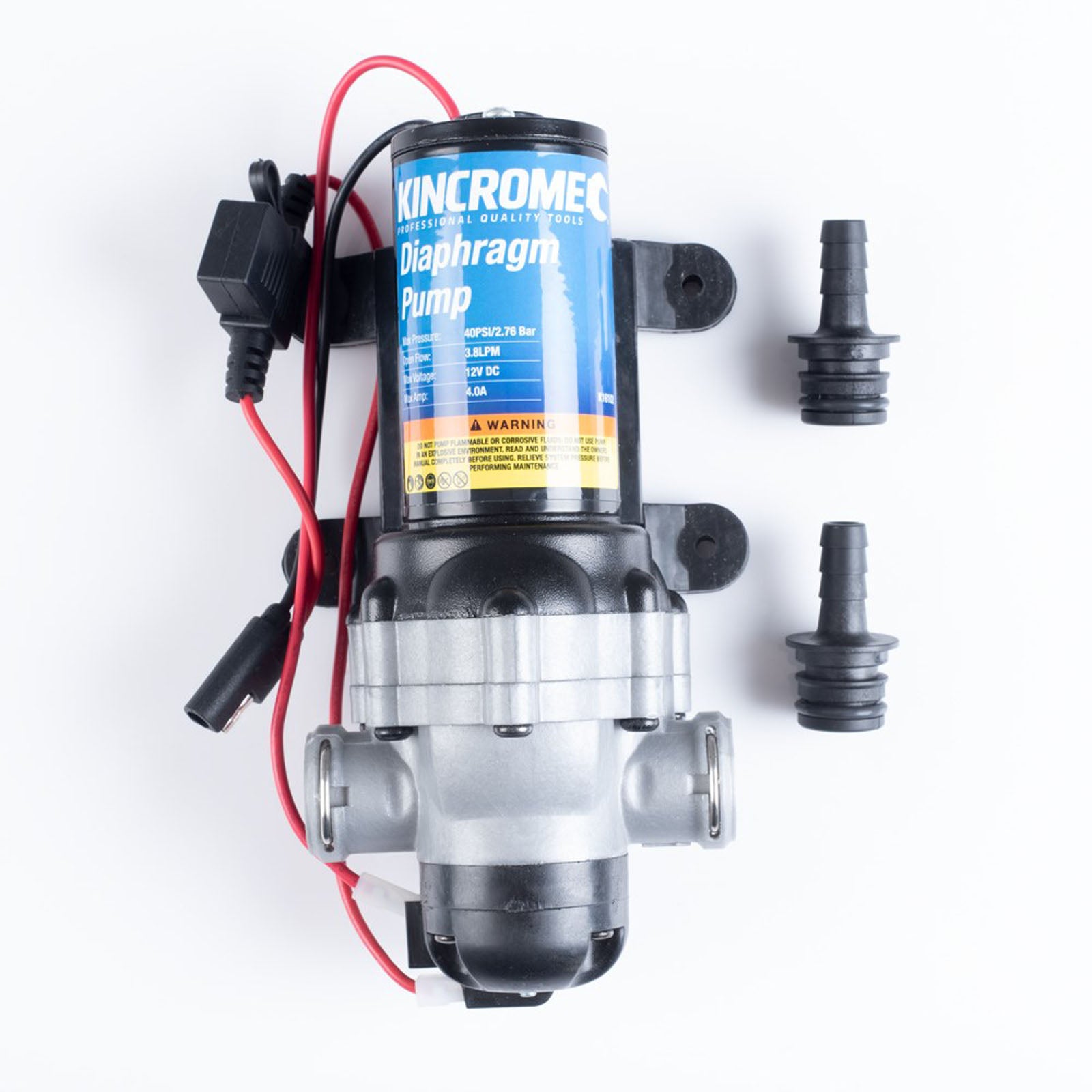 3.8LPM 12V Diaphragm Pump Quick Connect - K16102 by Kincrome