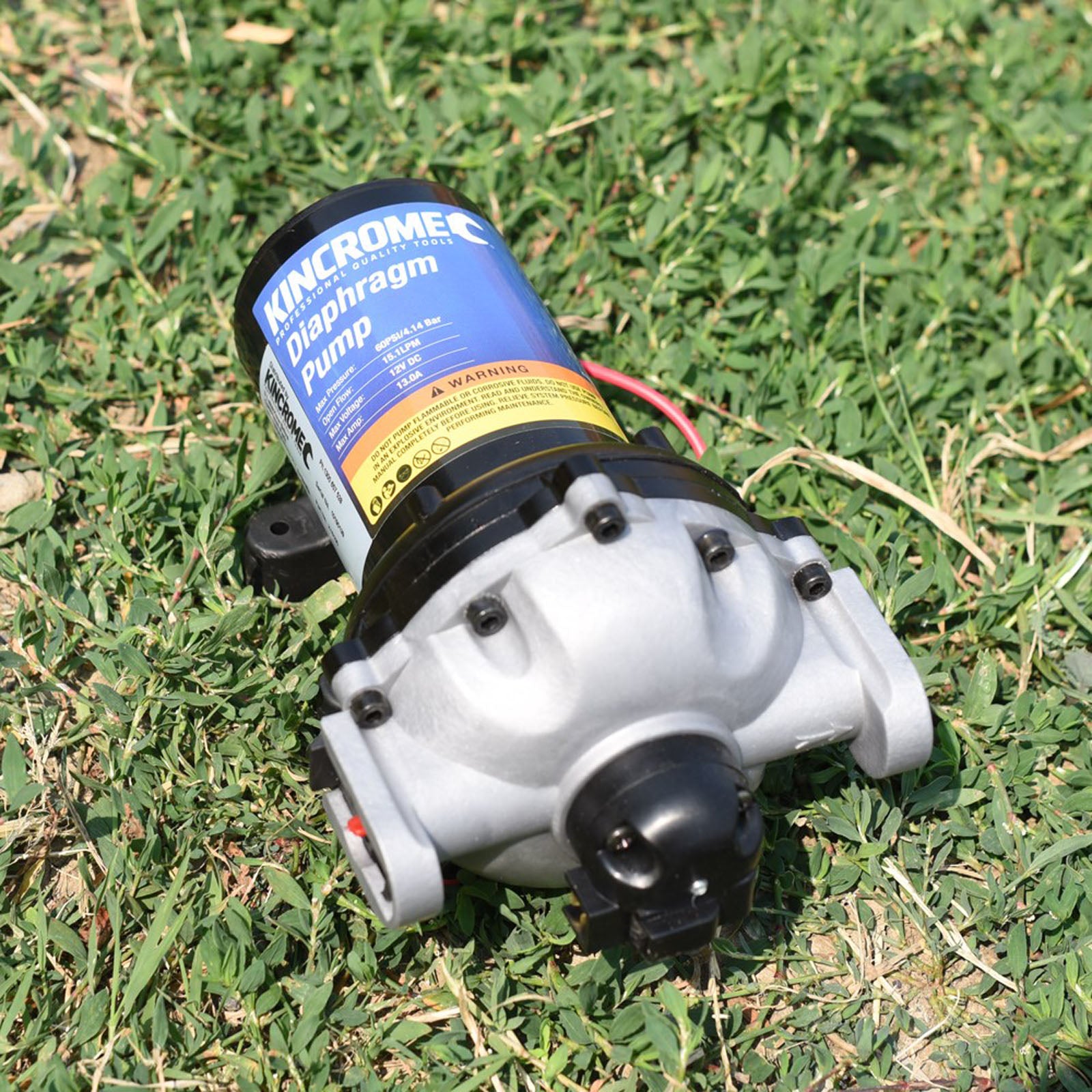 15.1LPM 12V Diaphragm Pump Quick Connect - K16105 by Kincrome