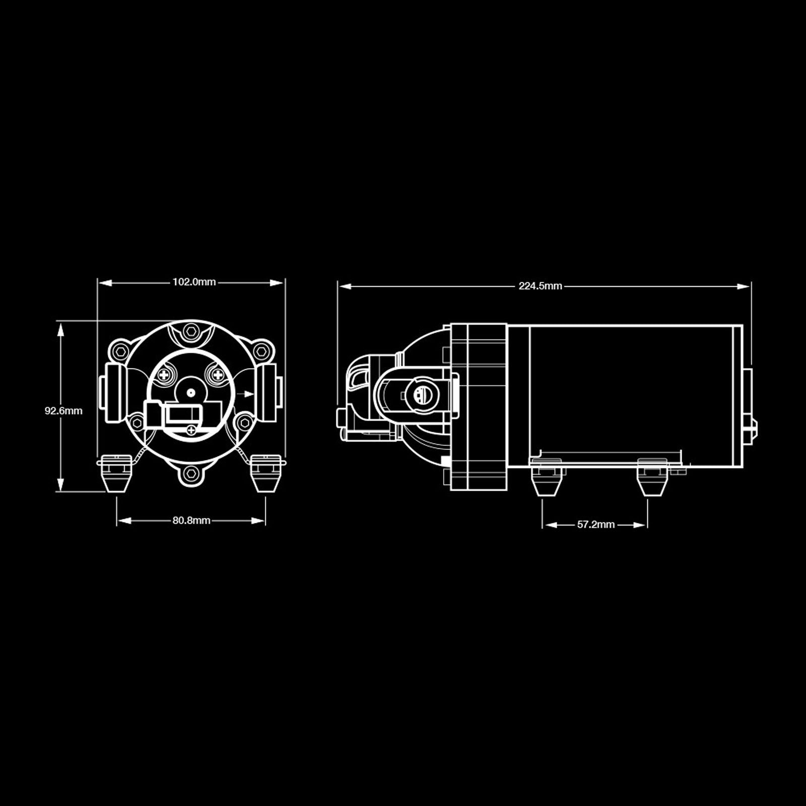 8.3LPM 12V Diaphragm Pump NPT - K16106 by Kincrome