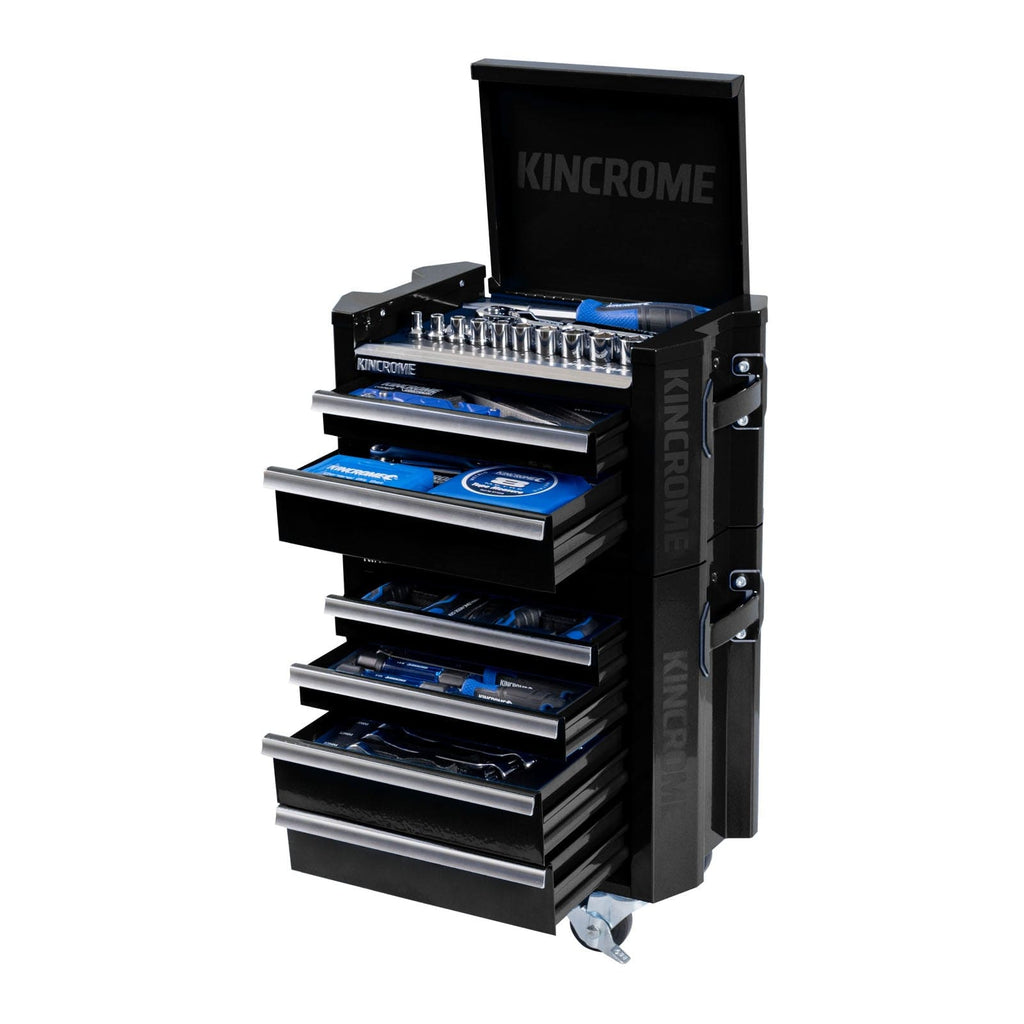 Kincrome CONTOUR® Mini Workshop Tool Kit 78 Piece 6 Drawer 10" Black K1940B