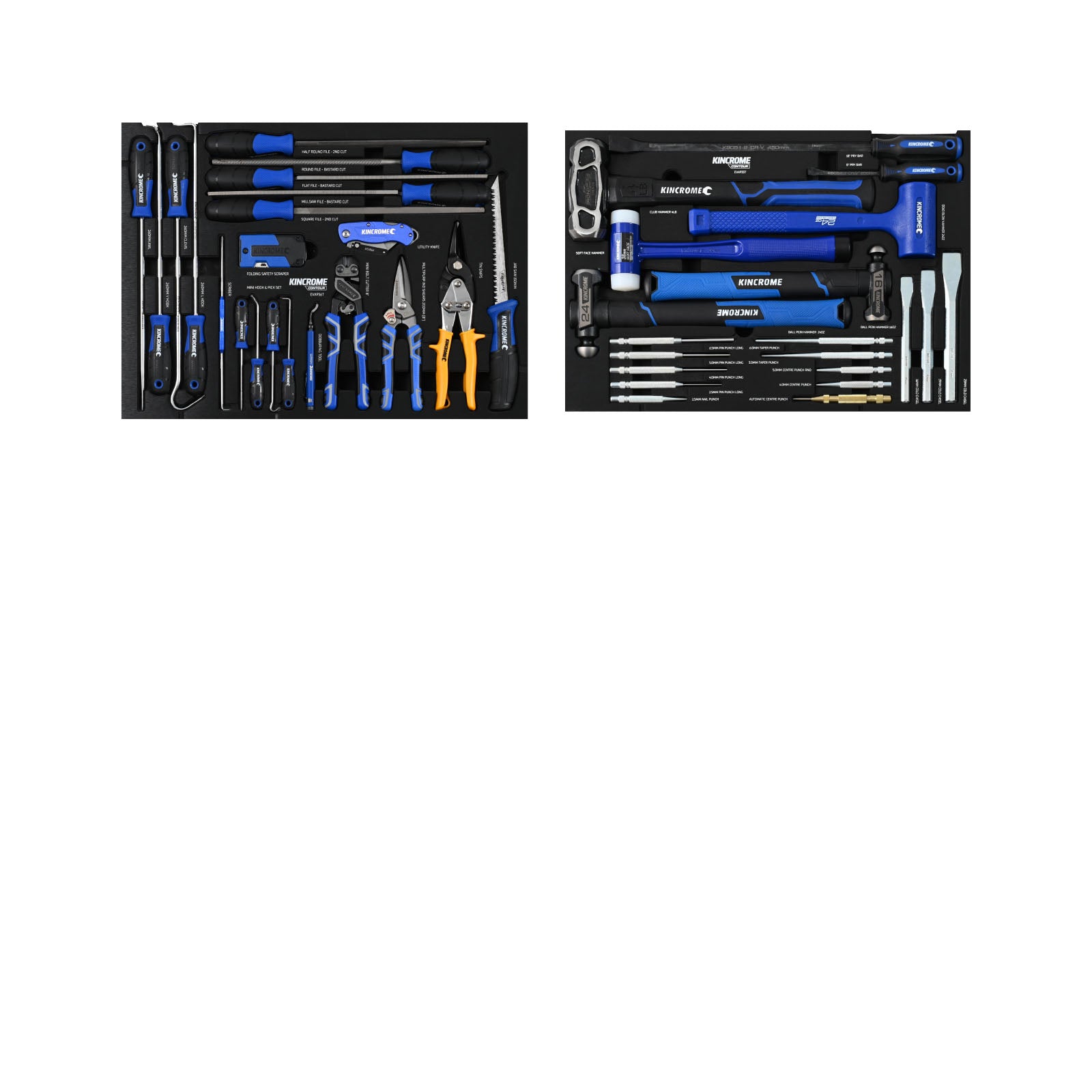 Kincrome CONTOUR® Chest Tool Kit 480Pce 11 Drawer 29" Blue K1954