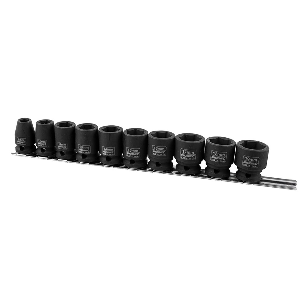 Impact Socket Rail 10 Piece 3/8" Drive - Metric K2091 by Kincrome