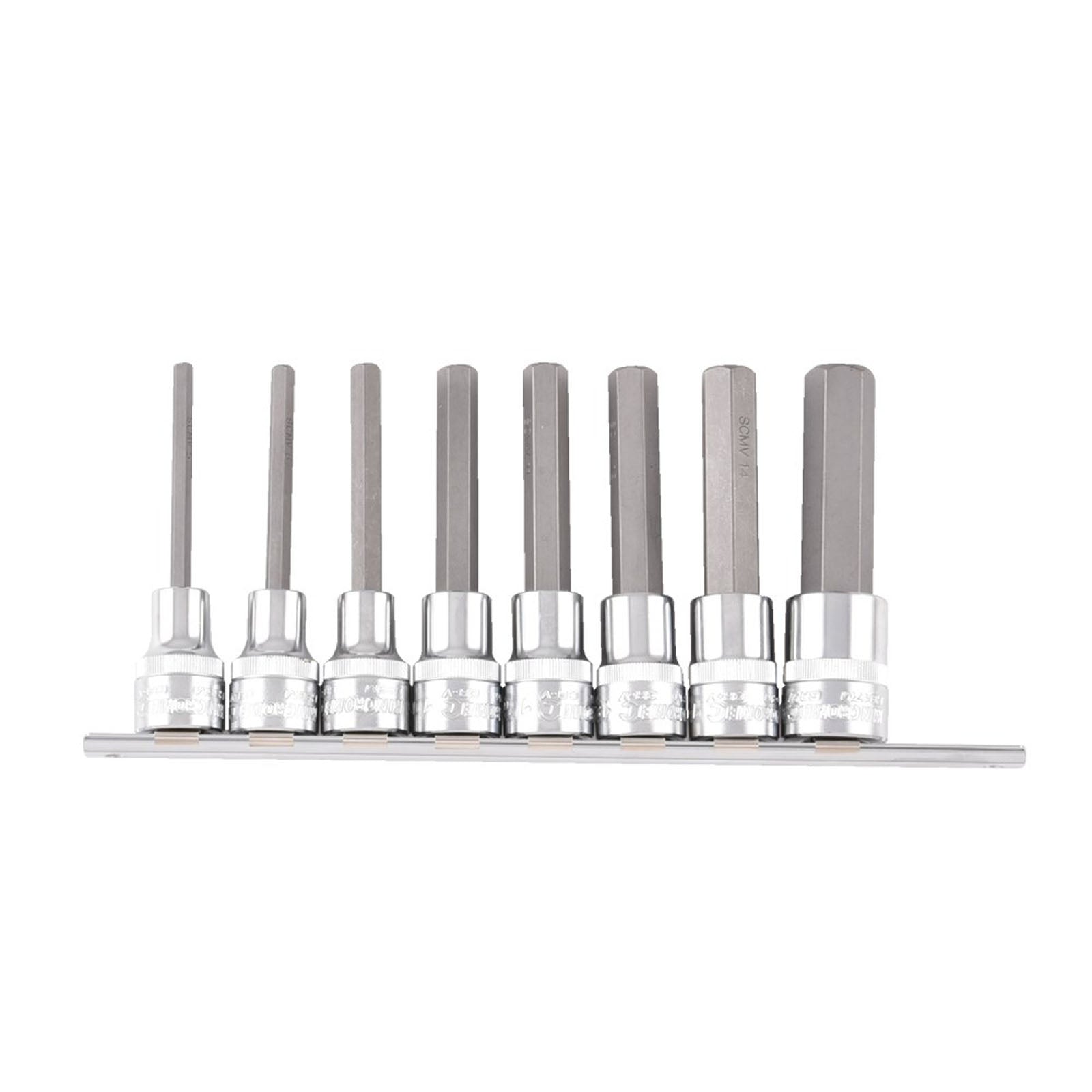 Hex Socket Set 8 Piece 1/2 Drive, Imperial - K2137 by Kincrome