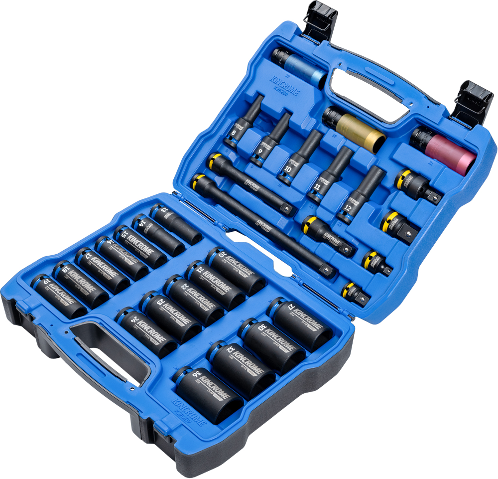 31Pce 1/2" Drive Metric Impact Socket Set K28209 by Kincrome