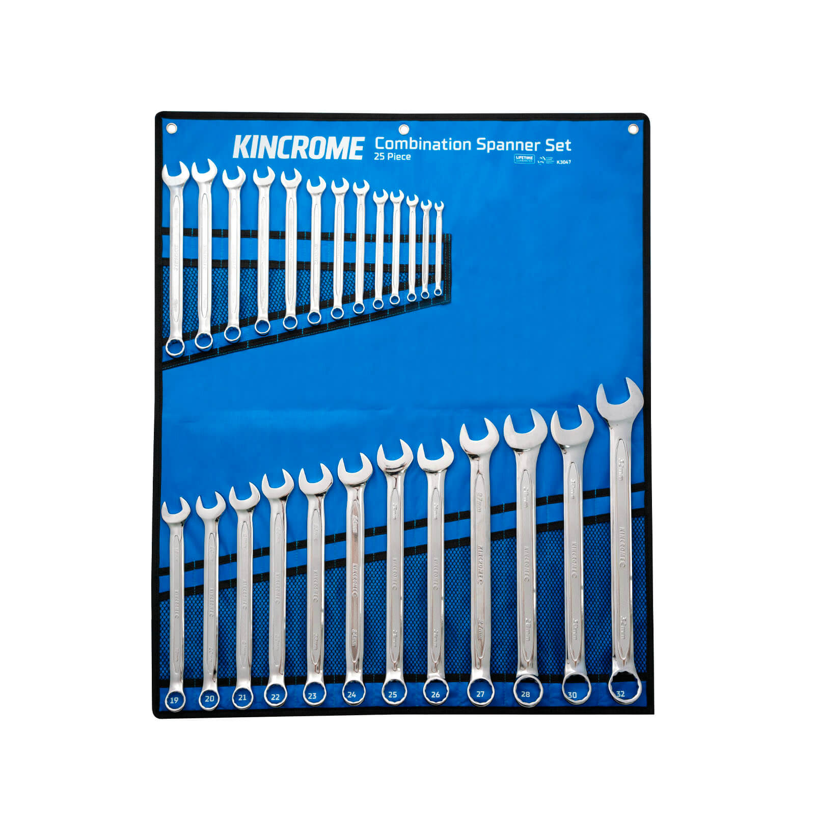 Combination Spanner Set 25 Piece, Metric - K3047 by Kincrome
