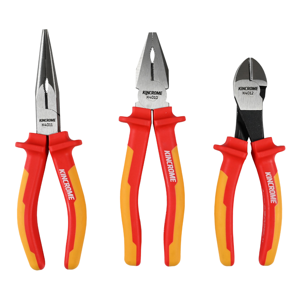 3Pce VDE 1,000V Plier Set K4009 by Kincrome