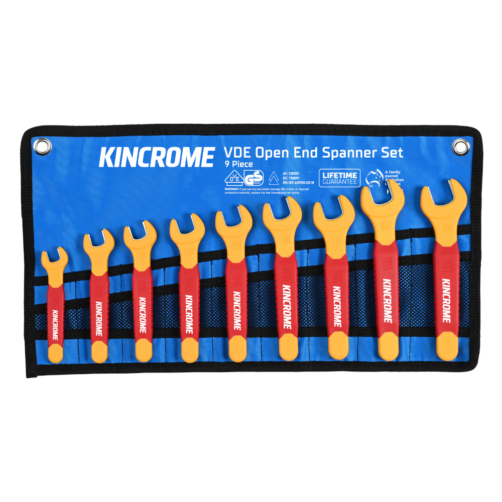 9Pce Open End VDE Spanner Set Metric K3055 by Kincrome