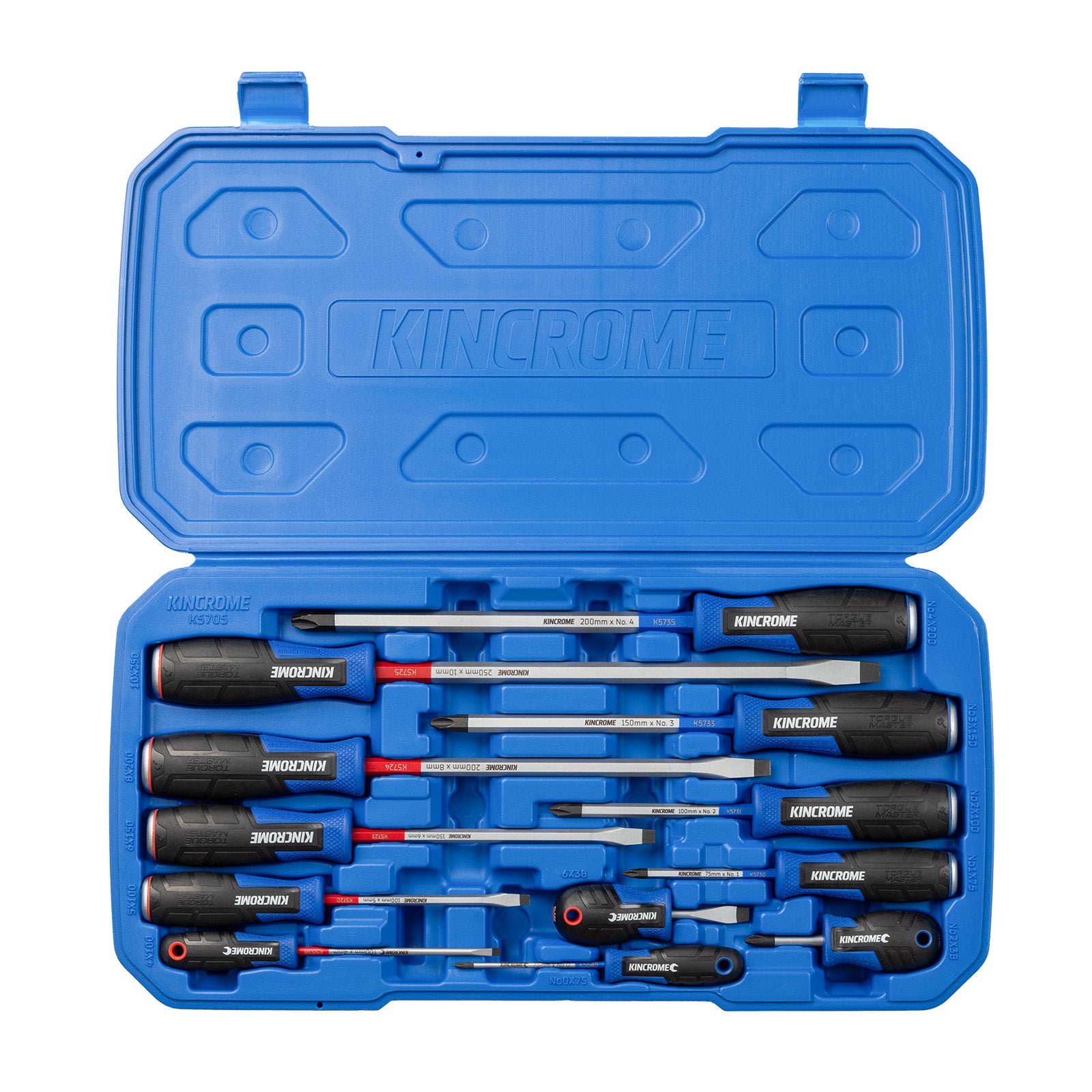 Kincrome 12 Piece Thru Tang Screwdriver Set K5705