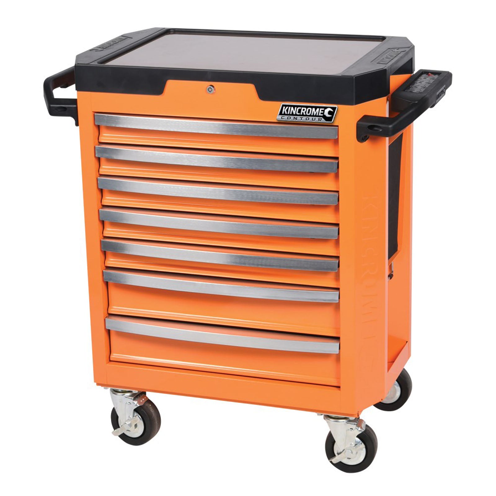 7 Drawer Electric Orange CONTOUR® Tool Trolley K7747O by Kincrome