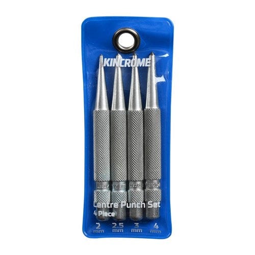 Silverline Transfer Punch Set - 4 Piece Kit (1/32", 1/16", 3/32", 1/8") For Metalworking