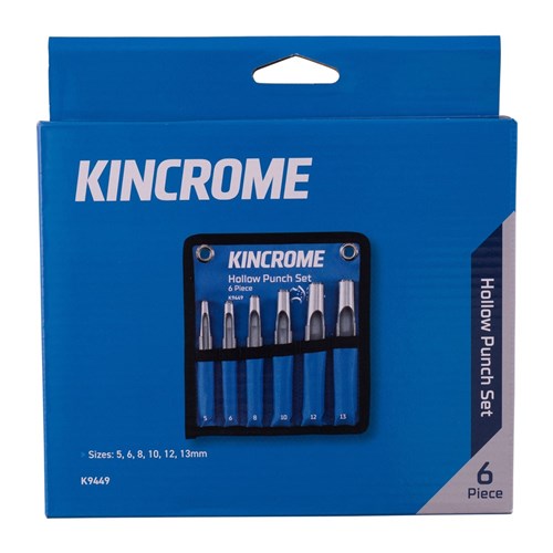 Hollow Punch Set 6Pce (K9449) by Kincrome
