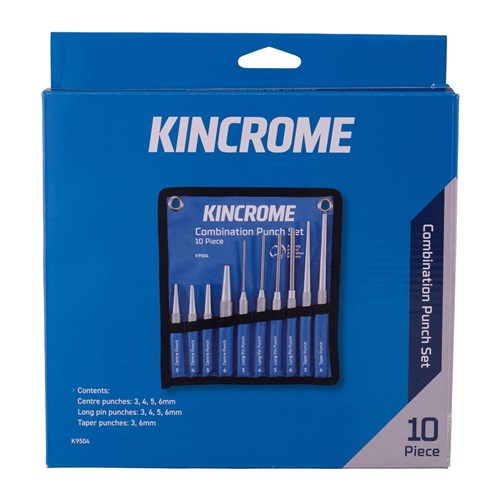Combination Punch Set 10 Pce - K9504 by Kincrome