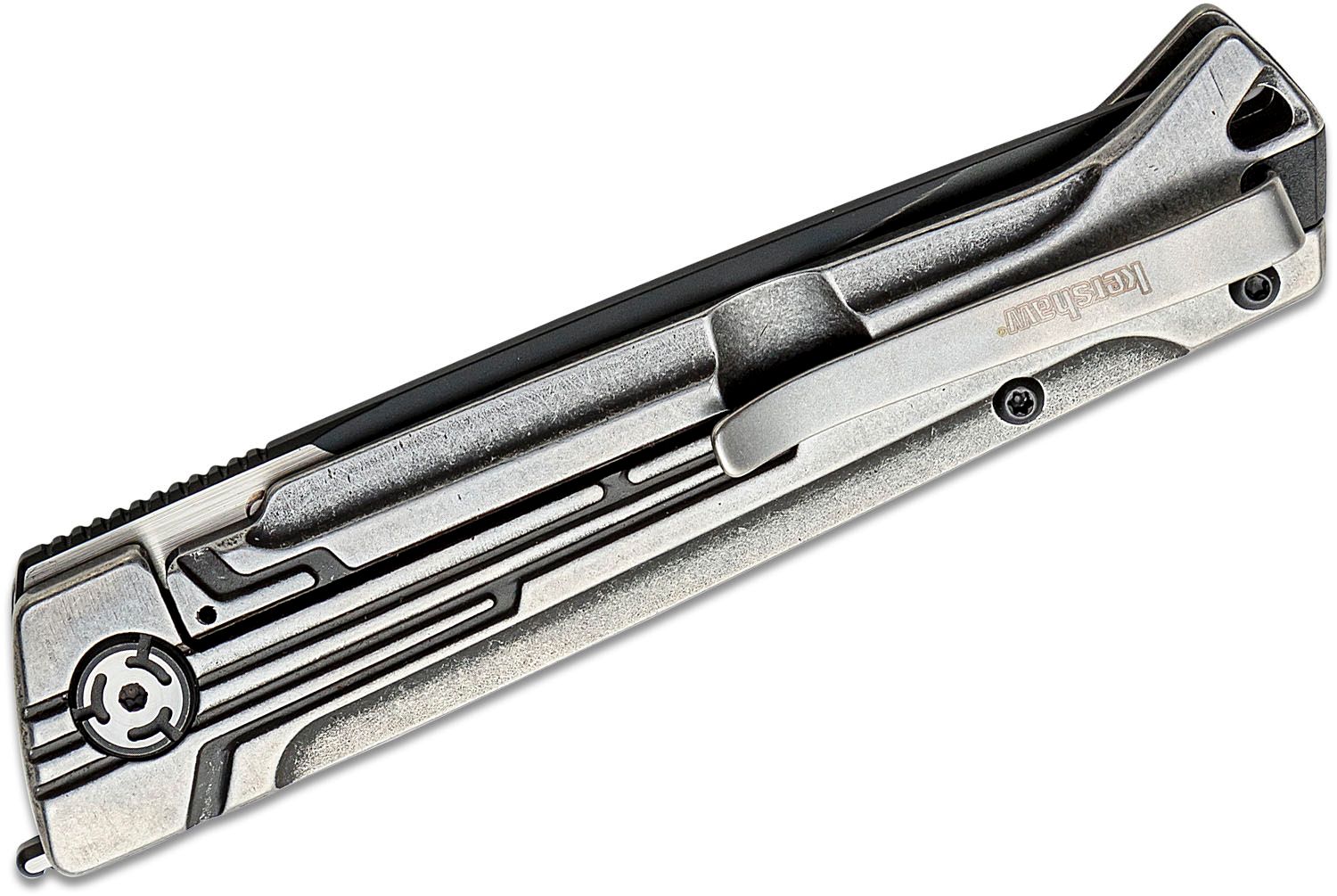 Kershaw Noventa D2 Satin Drop Point 3.3″ Folding Knife With Stainless Steel Handles KS2060
