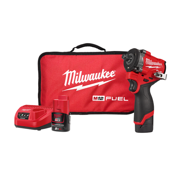 12V 1/2" FUEL™ Stubby Impact Wrench With Friction Ring Kit M12FIW2F12202B by Milwaukee