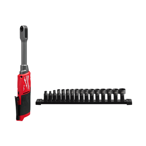 12V FUEL™ Insider Extended Reach Pass-Through Ratchet With Insert Accessories Bare (Tool Only) M12FPTR0 by Milwaukee