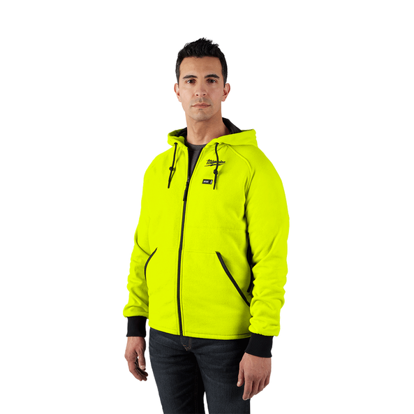 M12™ Heated Hoodie Fluoro Yellow M12HHFLY40 and Grey M12HHGREY40 by Milwaukee