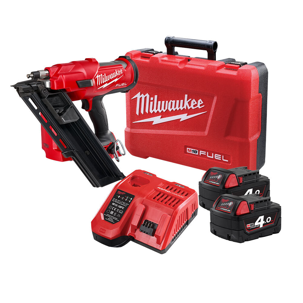Milwaukee M18 FUEL™ 30°-34° Framing Nailer Kit M18FFN402C