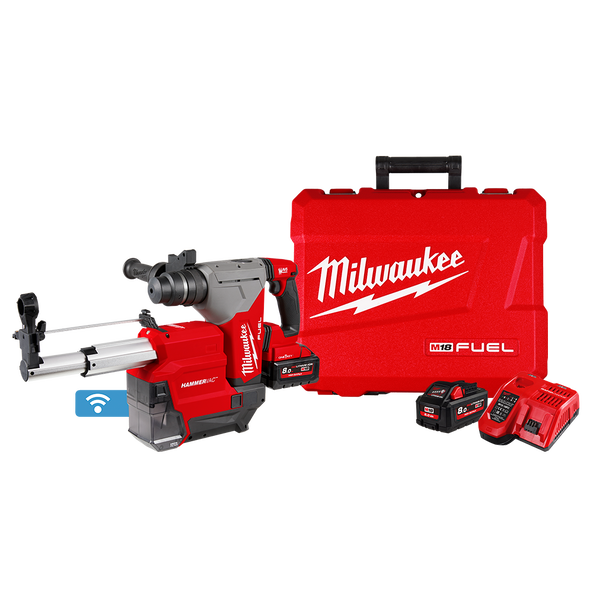18V  FUEL™ 28mm SDS Plus Rotary Hammer With Dust Extractor Kit M18FHPDEX802C by Milwaukee
