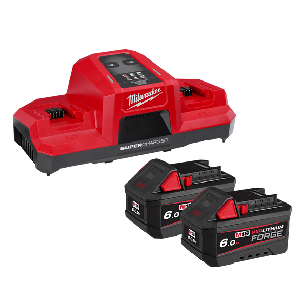 18V 6.0Ah REDLITHIUM™ FORGE™ Super Charger + Battery M18FSPD602B by Milwaukee