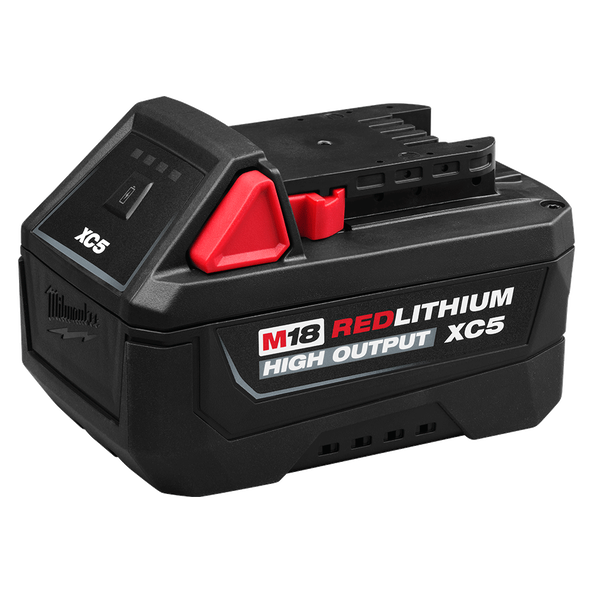 Milwaukee M18™ REDLITHIUM™ HIGH OUTPUT™ XC5 5.0Ah Battery M18HB5